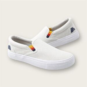 Aldi Gear | Women’s White Canvas Slip On Shoes | Vans Slides | Size 8 | NWT